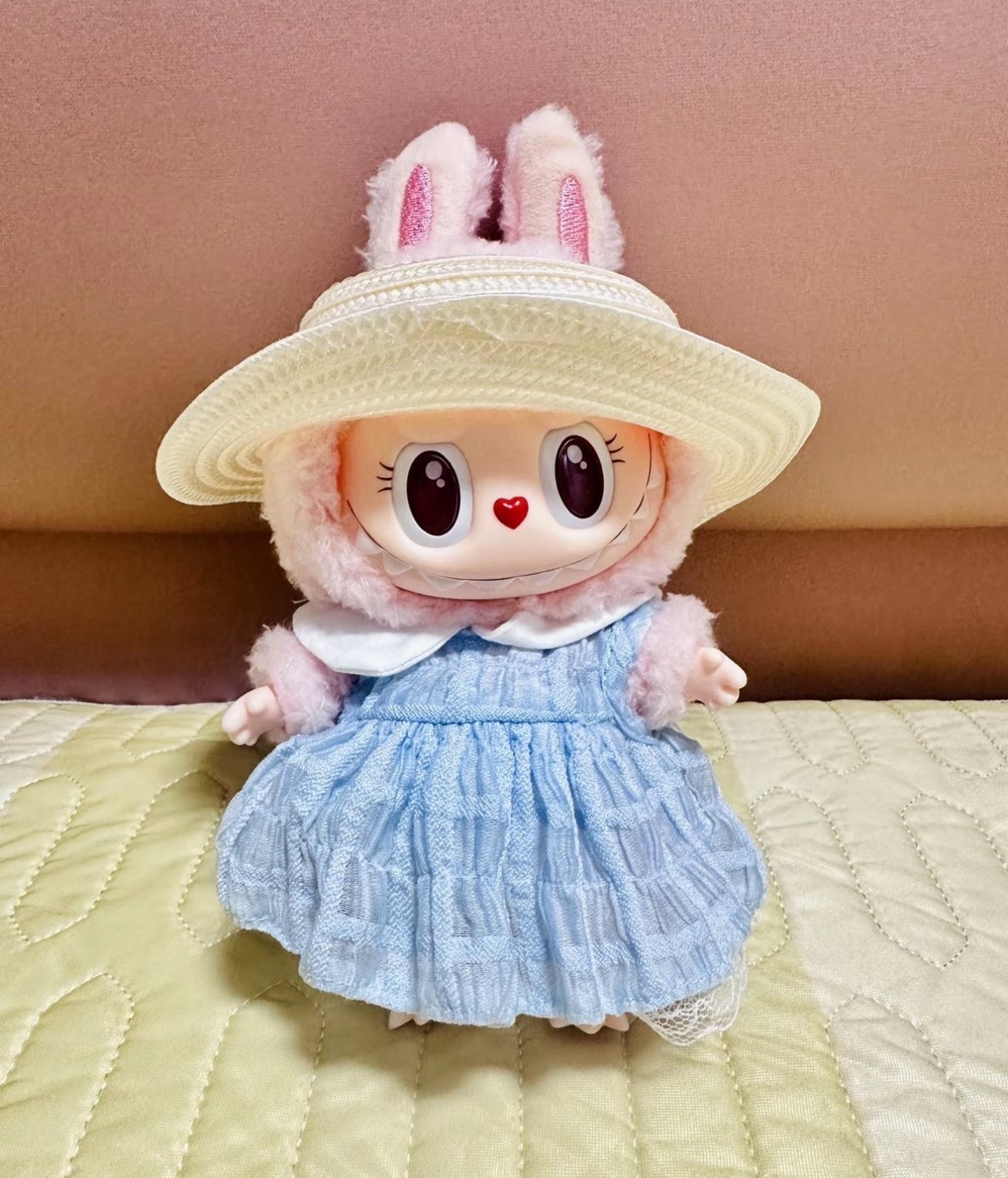 POP MART MOKOKO 泡泡瑪特 樂園 限定 搪膠 掛件 三代 粉色 藍色洋裝