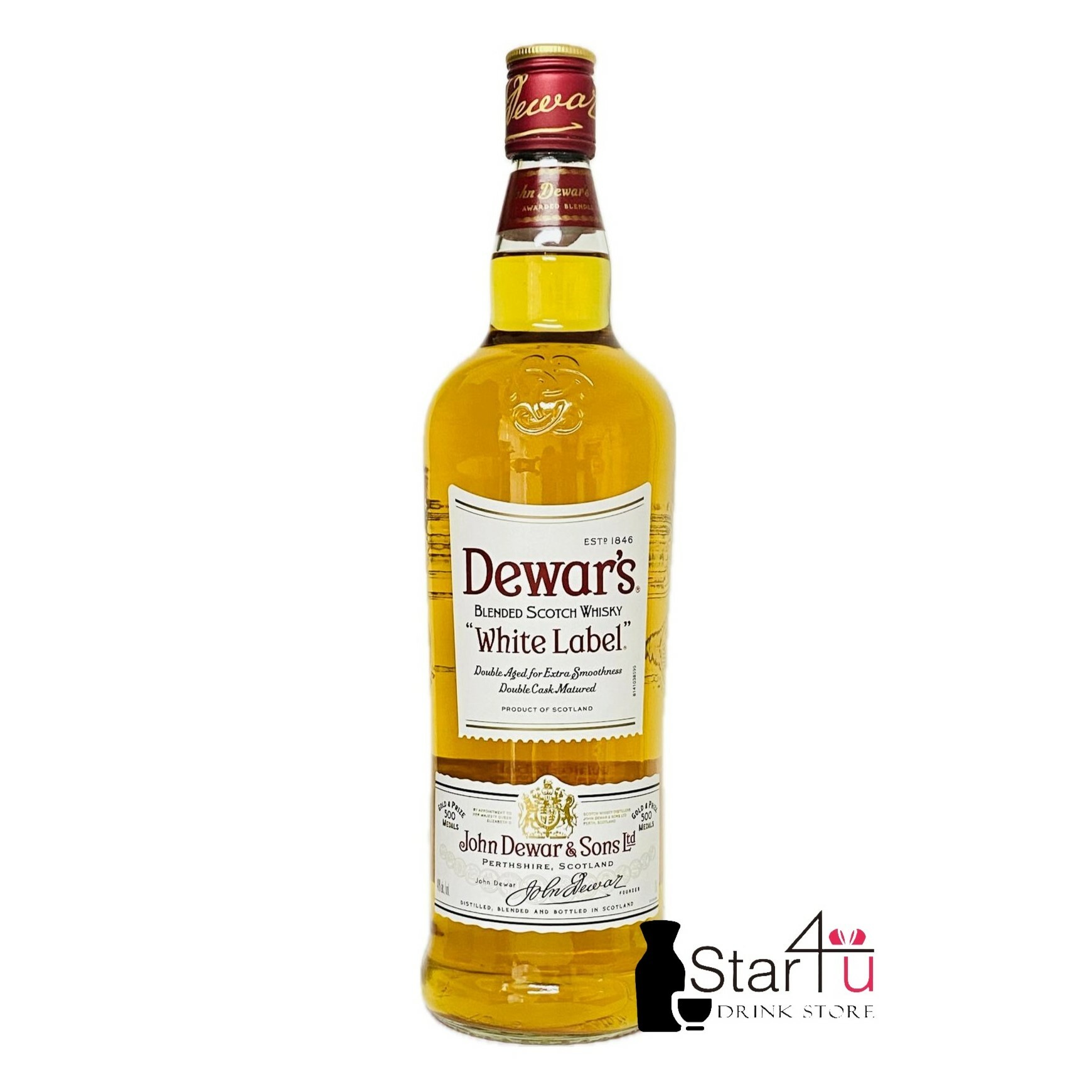 Dewar's White Label Blended Whisky 1000mL (No Box)