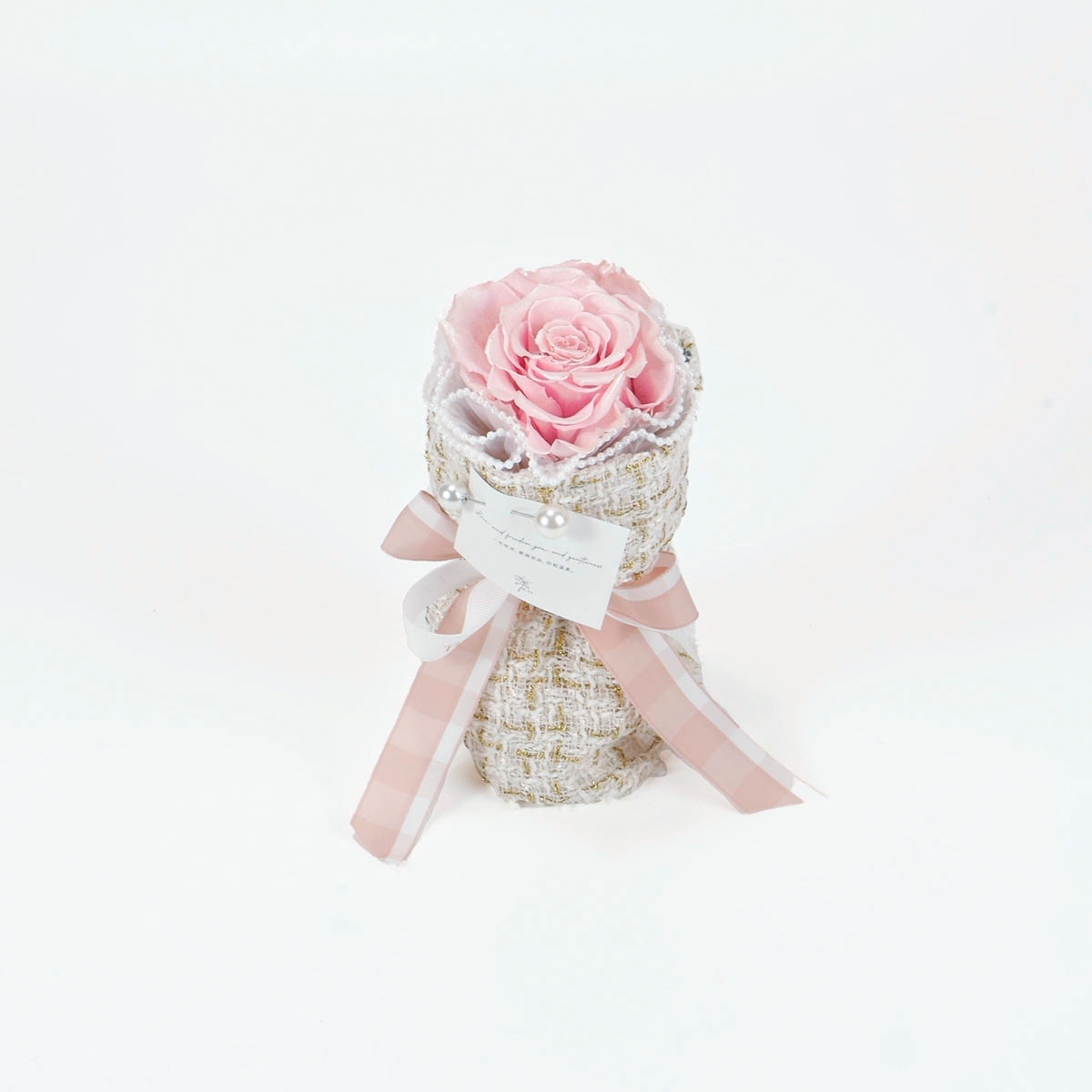 【就喜歡你香香的】1朵永生玫瑰花束-粉玫瑰