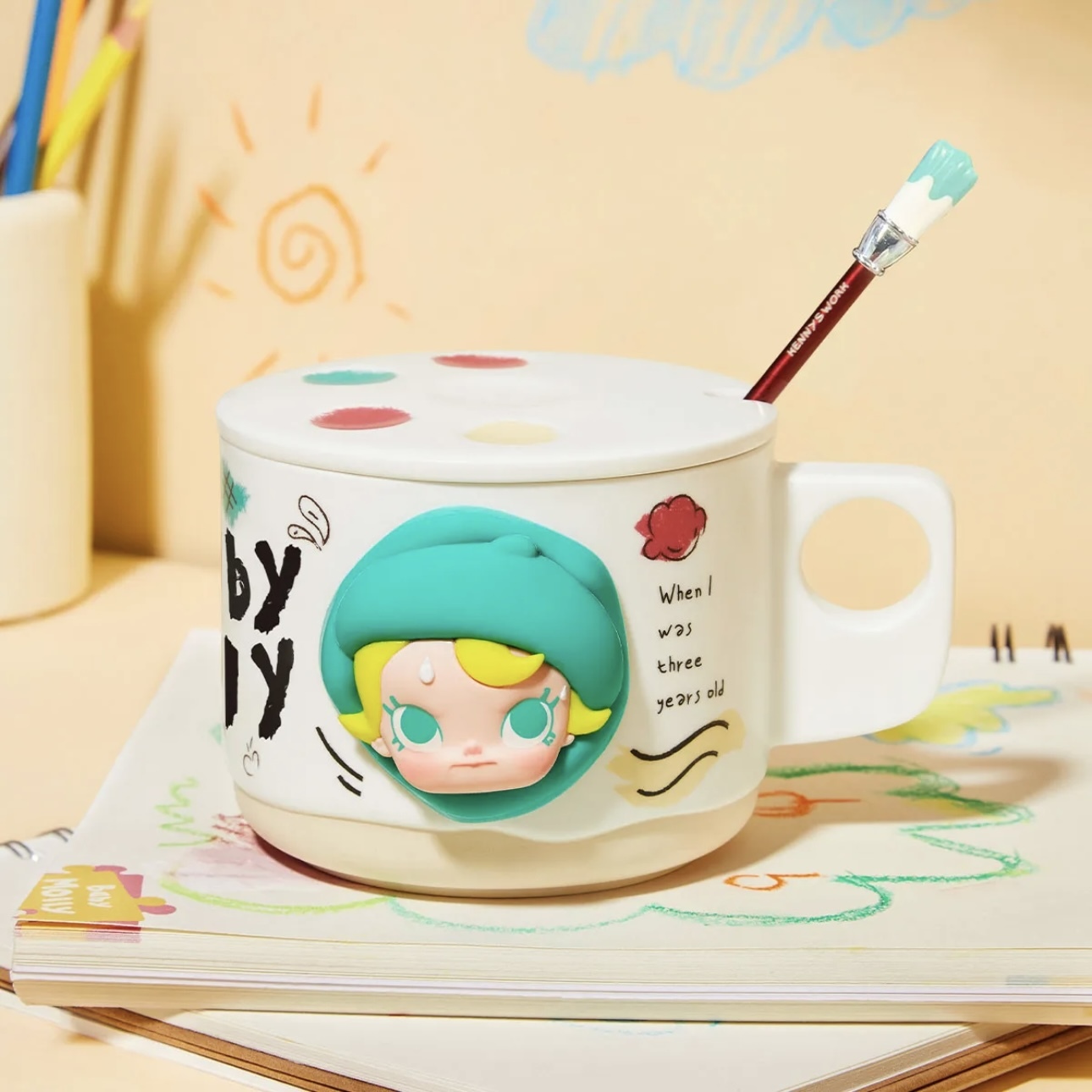 POPMART泡泡瑪特 MOLLY 當我三歲時 陶瓷杯 杯子