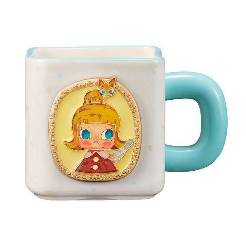 POPMART泡泡瑪特 MOLLY 週年雕塑回歸2 畫框陶瓷杯