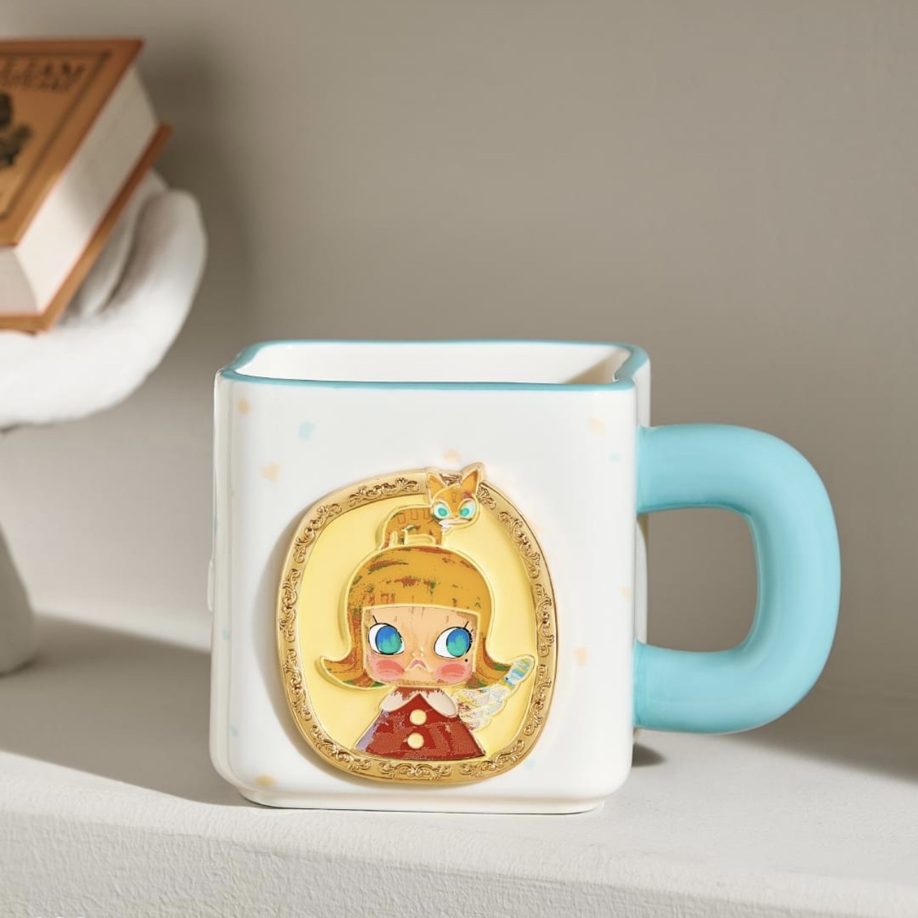 POPMART泡泡瑪特 MOLLY 週年雕塑回歸2 畫框陶瓷杯