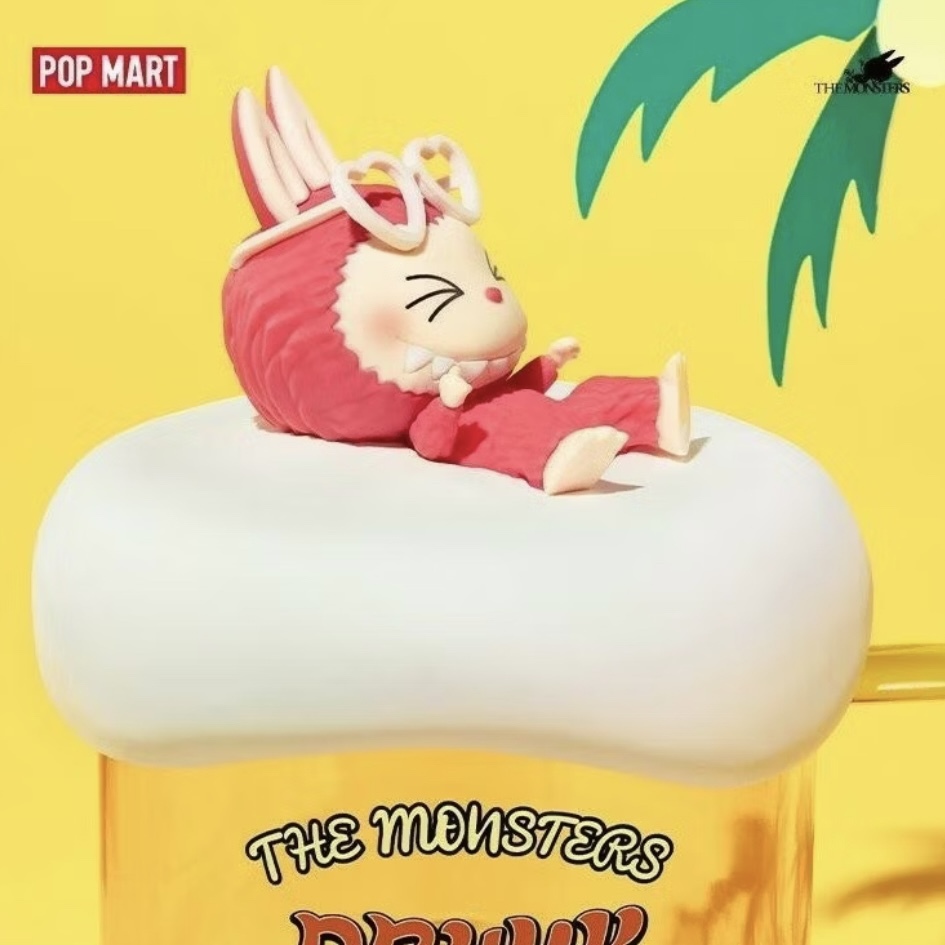 POPMART泡泡瑪特 LABUBU 醉愛在海邊 玻璃杯