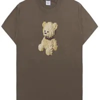 [S] ADLV BLOCK BEAR SHORT SLEEVE T-SHIRT,COCOA, 24FW-TP-SS-AW-BBS-CCO (SAV349)