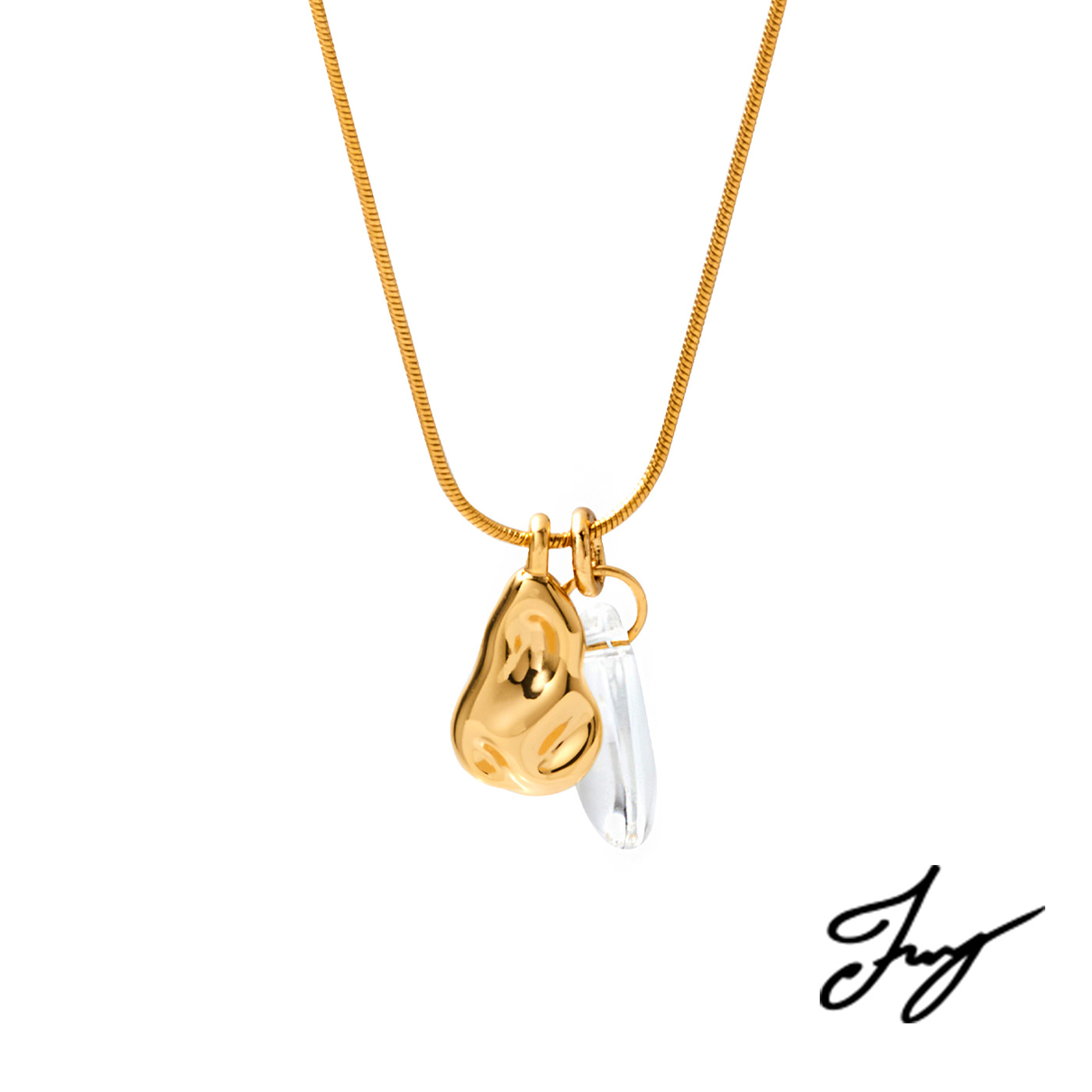 平價飾品,郁欣聯名款,鍍18K金,項鍊