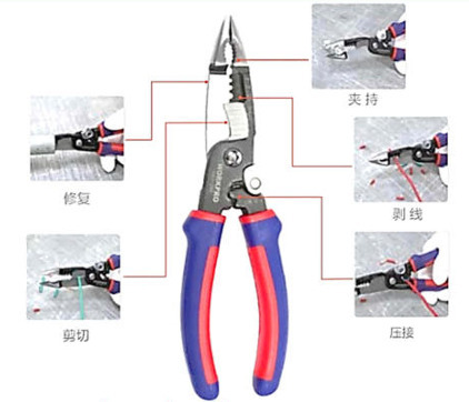 D057  Workpro 五合一多功能尖咀鉗