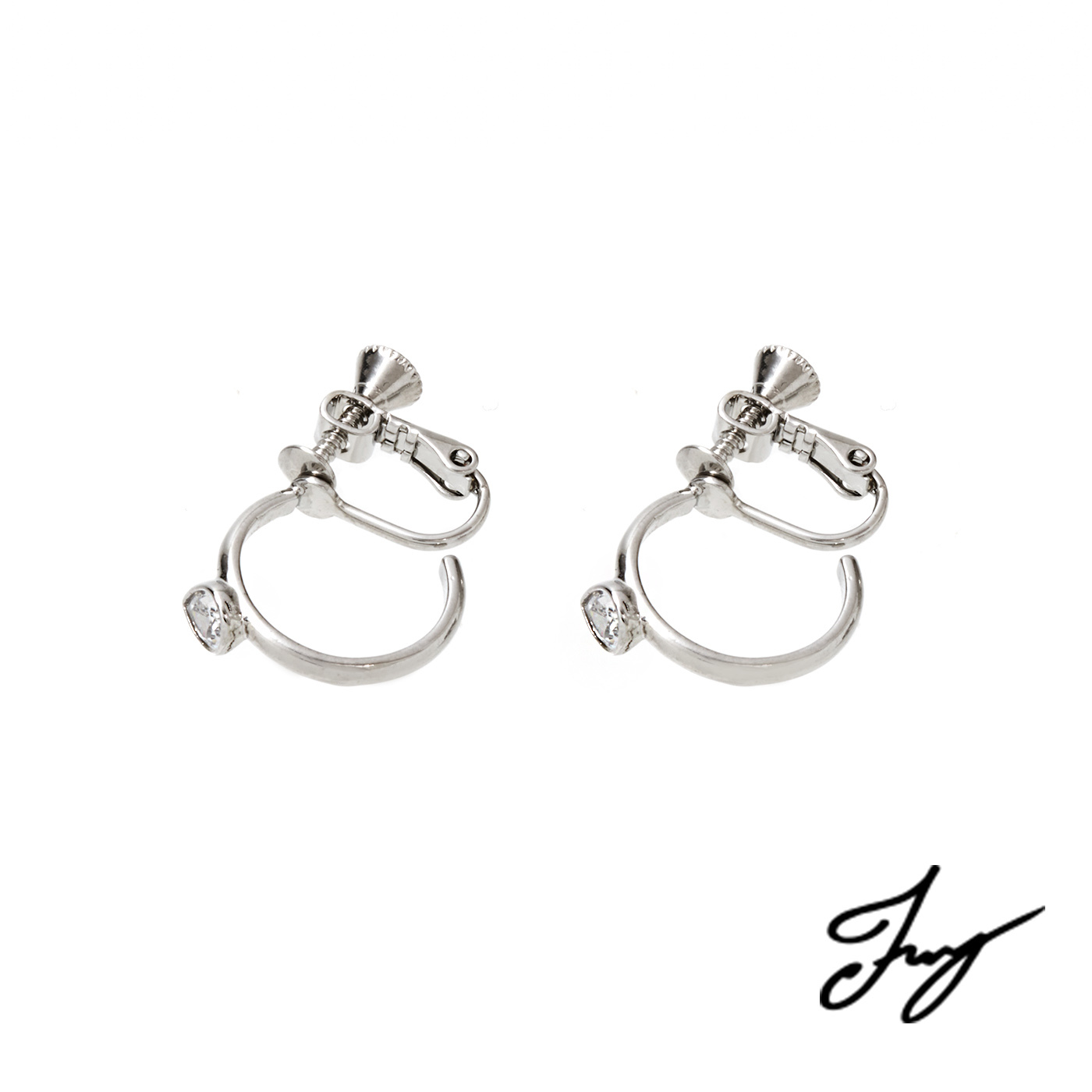 平價飾品,郁欣聯名款,圈圈,夾式耳環