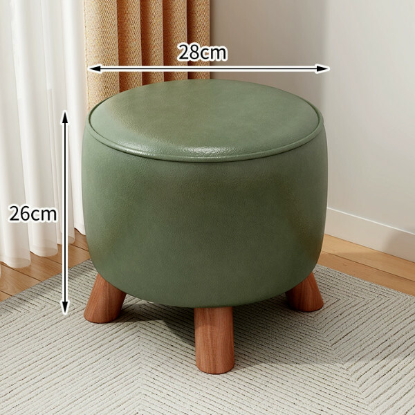 Household dwarf stool pedal stool sofa stool door to change shoes stool children's small stool bench [small round stool-26cm high] 1 piece