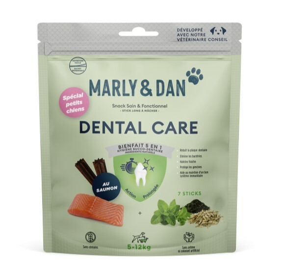 ($120/3件) 法國Marly&Dan 犬用 三文魚潔齒條 S 7枝