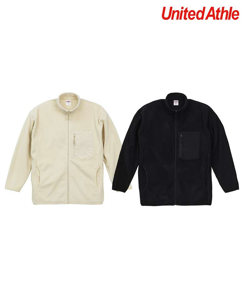 日本授權United Athle 超細搖粒絨全拉鍊立領夾克外套