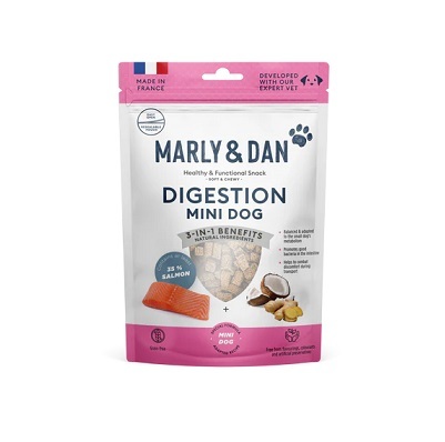 法國Marly&Dan 小型犬小食 低溫烘焙三文魚小食 腸道增強 50g【$120 X 3 包】【可混合其他口味】