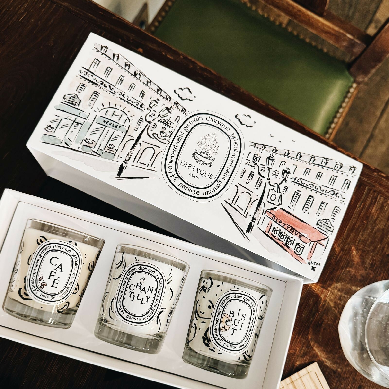 DIPTYQUE 限量咖啡香氛蠟燭禮盒70G*3