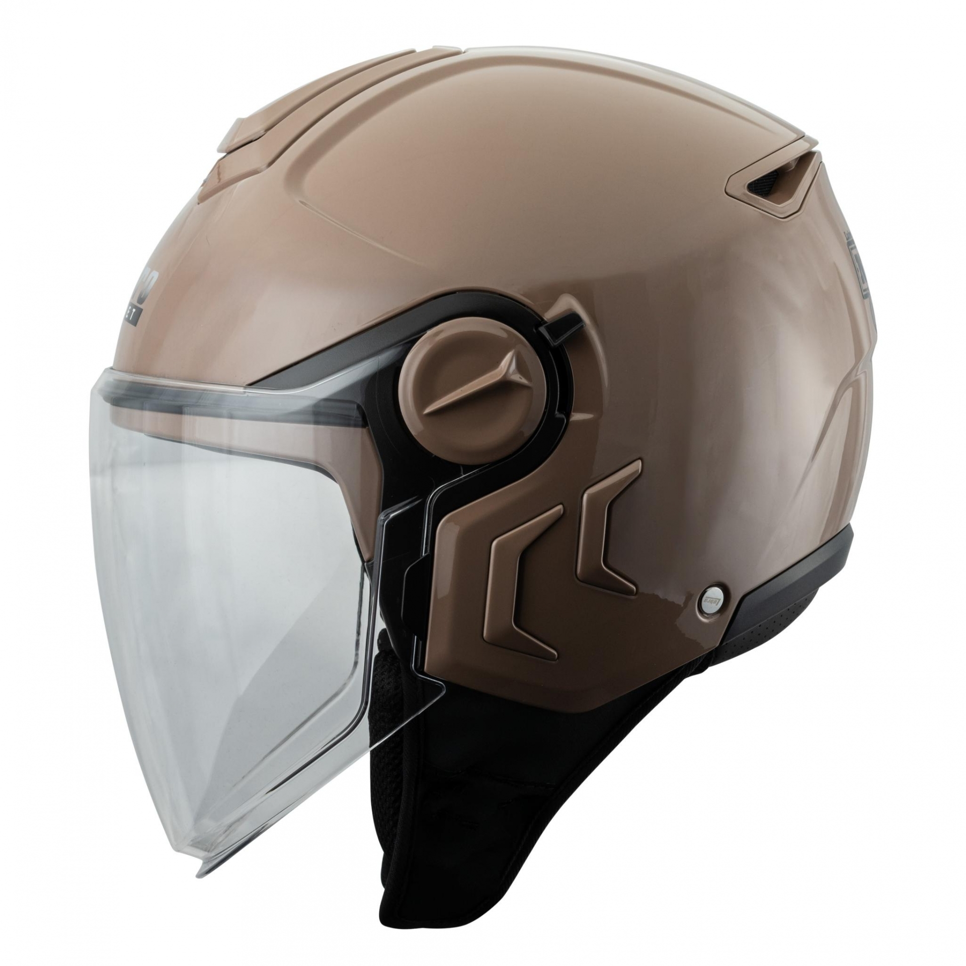 LUBRO NEO JET 素色 可可 3/4罩 小帽體 輕量 排齒扣