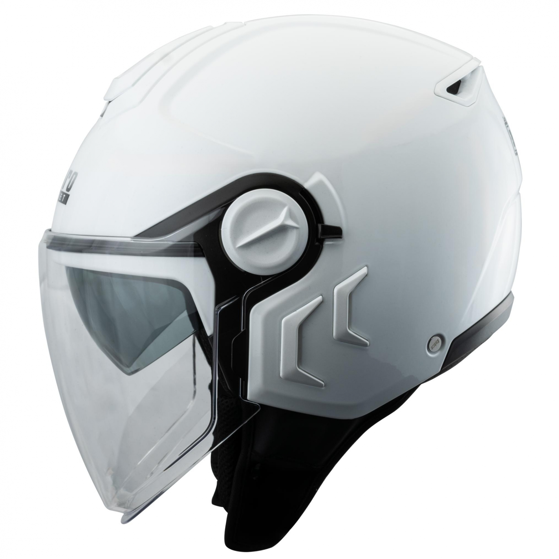 LUBRO NEO JET 素色 珍珠白 3/4罩 小帽體 輕量 排齒扣