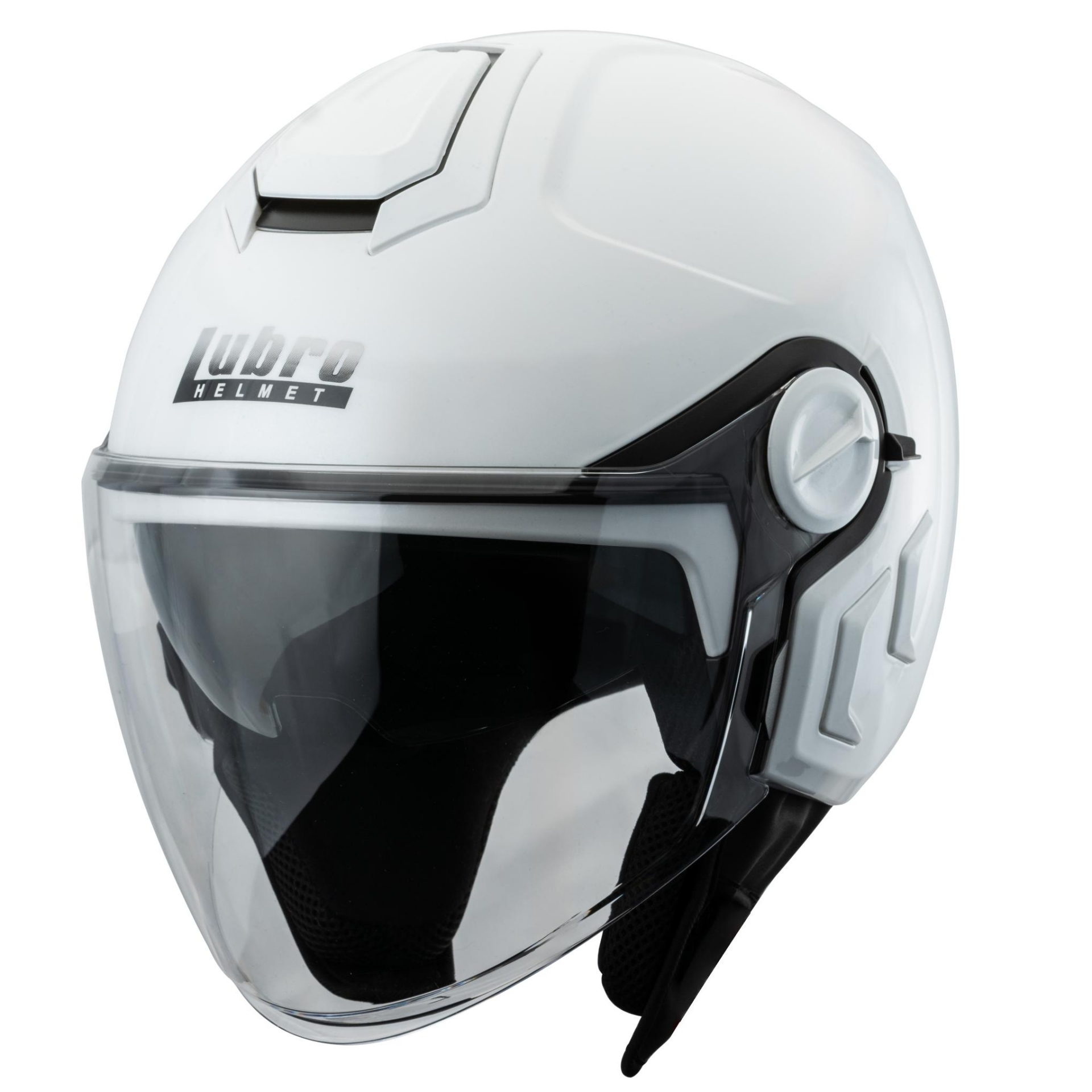 LUBRO NEO JET 素色 珍珠白 3/4罩 小帽體 輕量 排齒扣