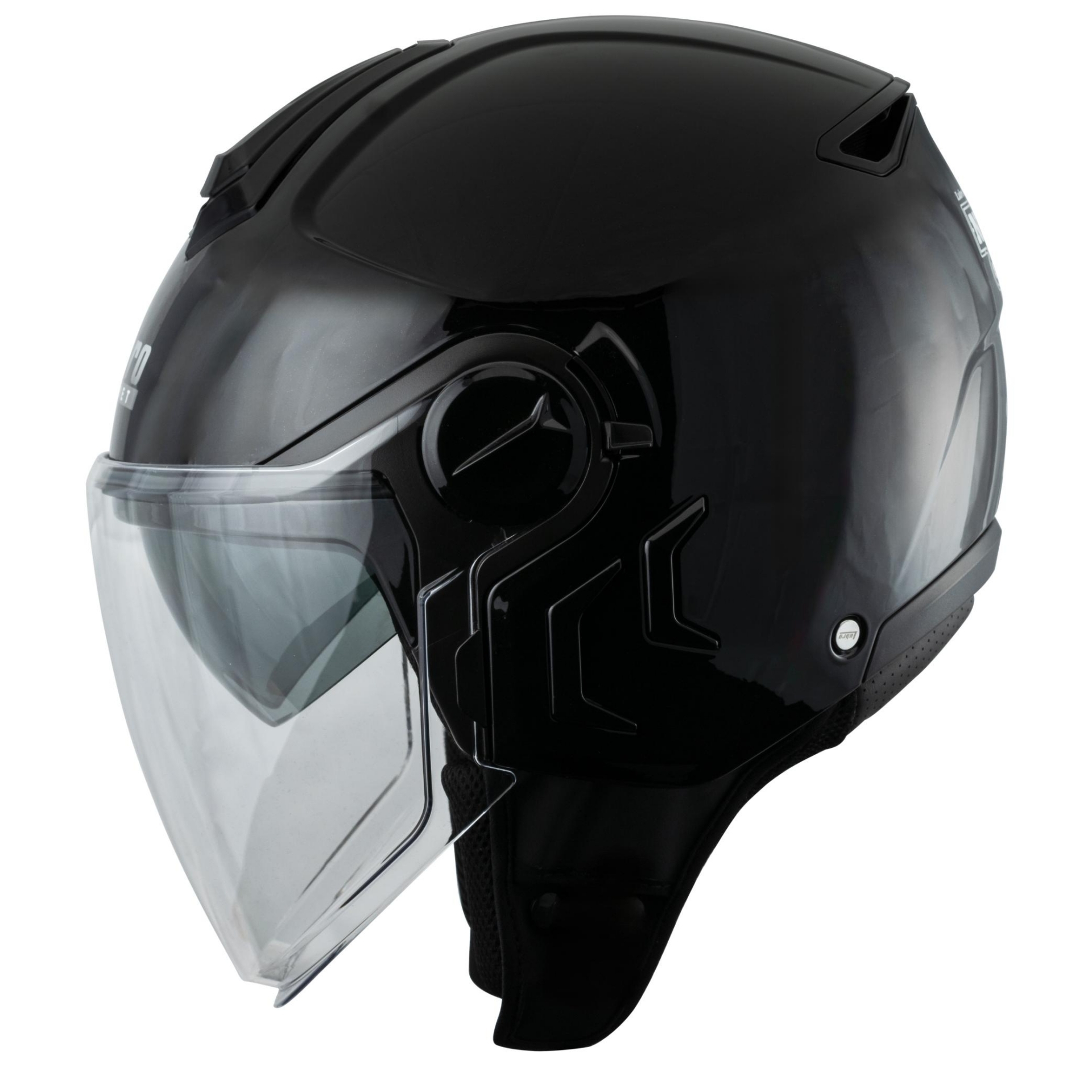 LUBRO NEO JET 素色 質感黑 3/4罩 小帽體 輕量 排齒扣