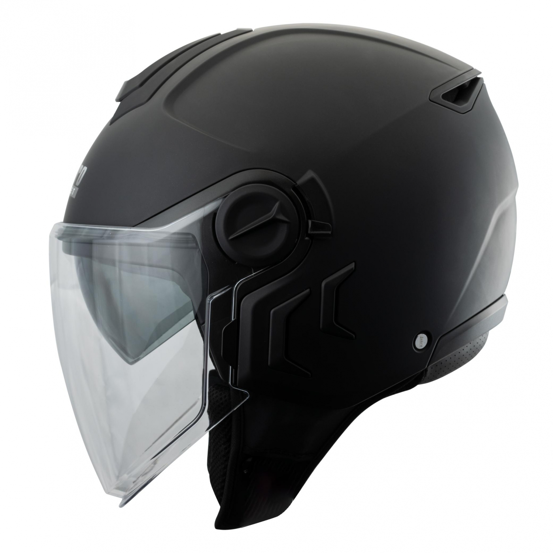 LUBRO NEO JET 素色 消光黑 3/4罩 小帽體 輕量 排齒扣