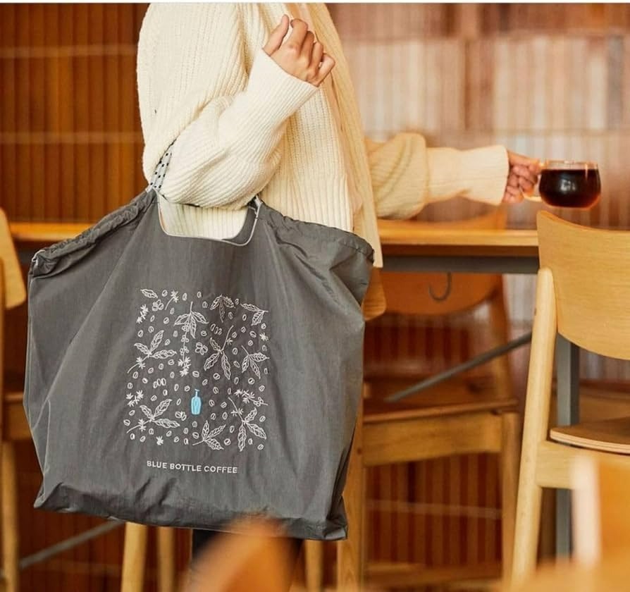 預購┃BLUE BOTTLE COFFEE 藍瓶 ball and chian 刺繡 環保袋 購物袋