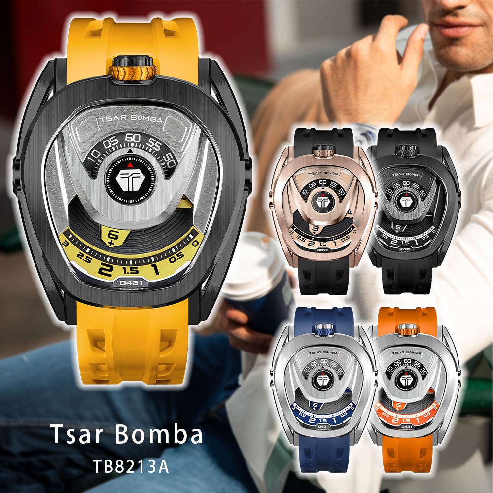 (預購)【Tsar Bomba 沙皇】 TB8213A 快拆騎士系列 一錶多戴 自由配件多色 商務沉穩 自動機芯 手錶