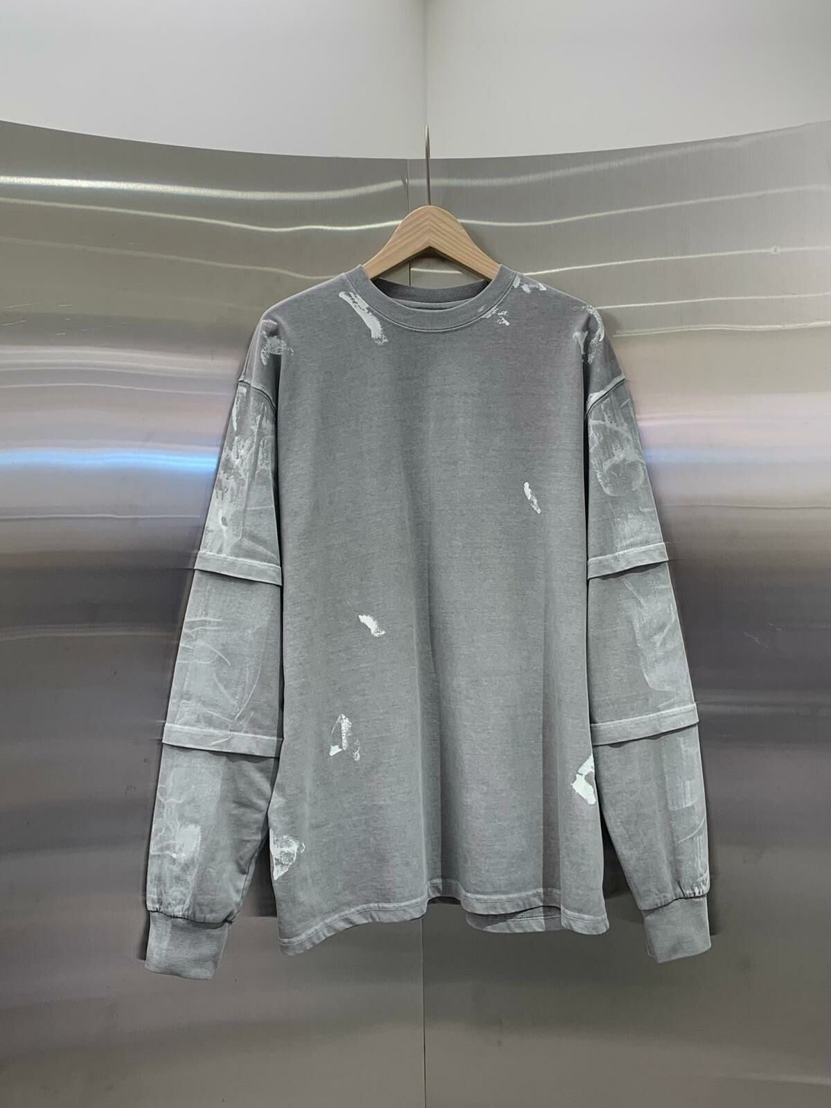 仿污假兩件長袖衫 HAND-035T