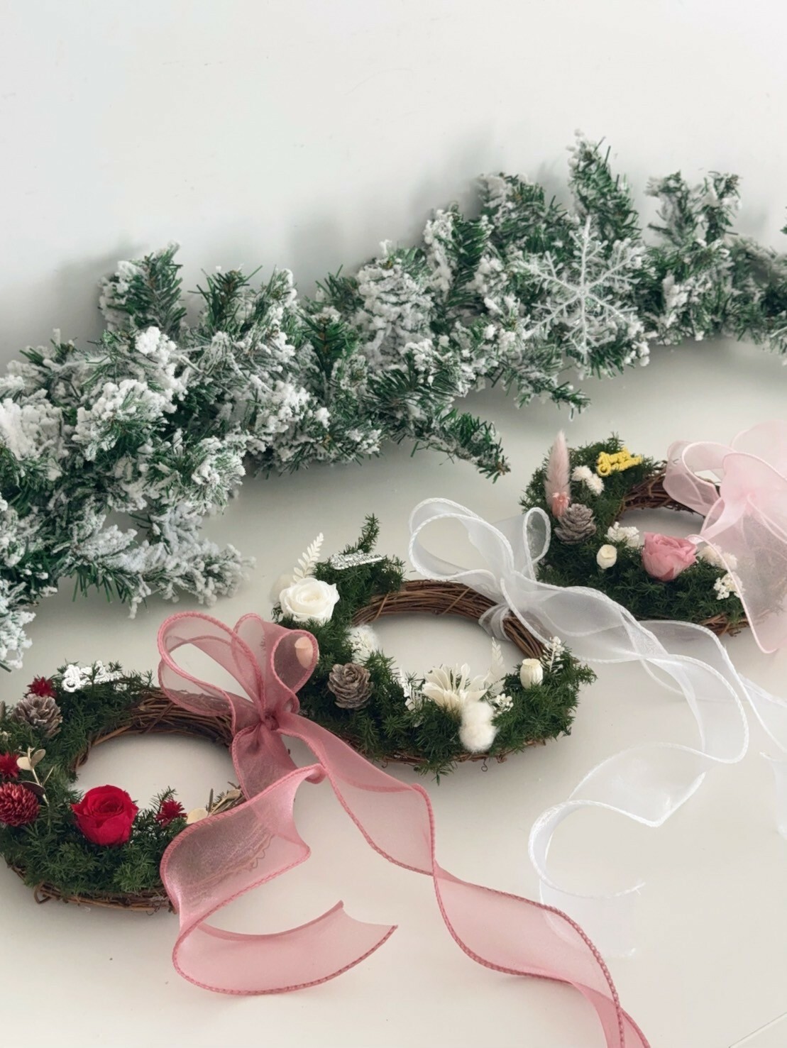 永生雪松聖誕花圈 (3色)