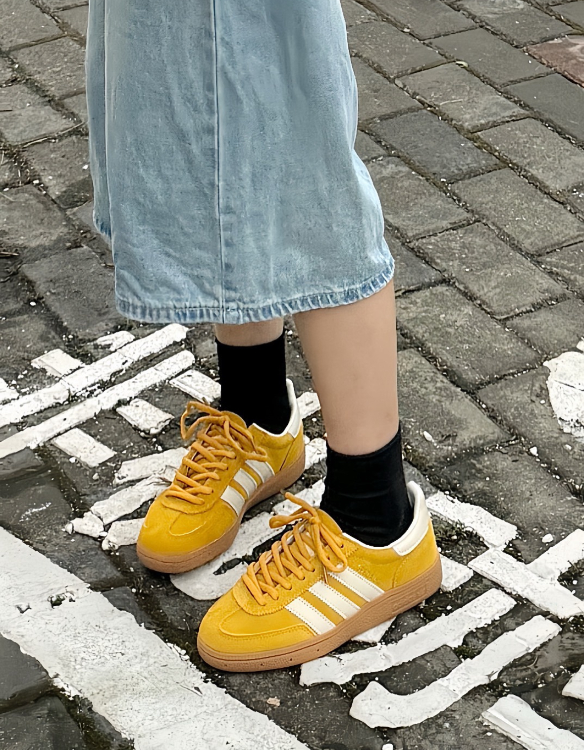 Adidas Handball Spzeial 芥末黃黃色麂皮復古德訓鞋T頭鞋IF7088/預購