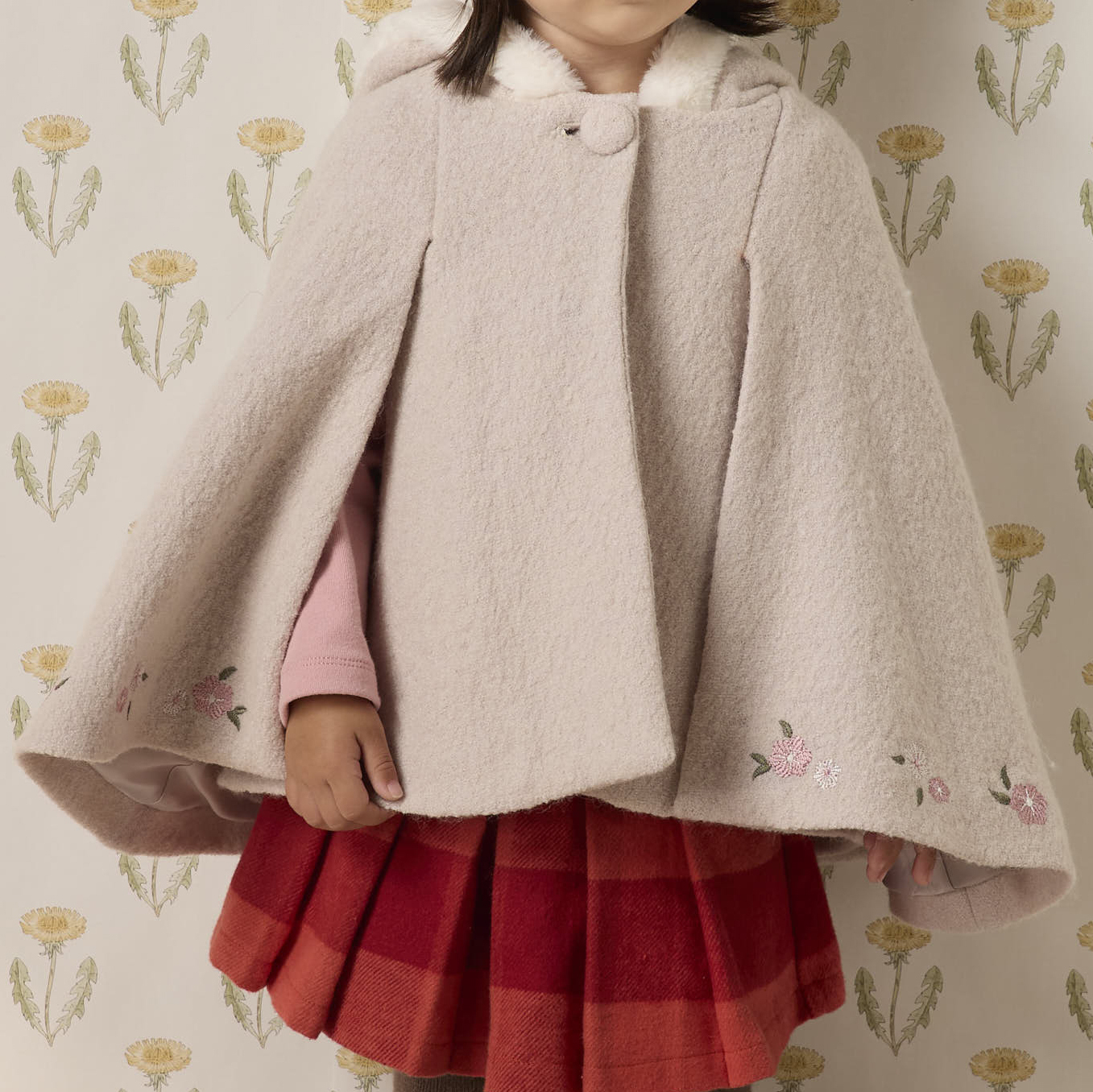 PIPPY 可愛連帽斗篷 卡其