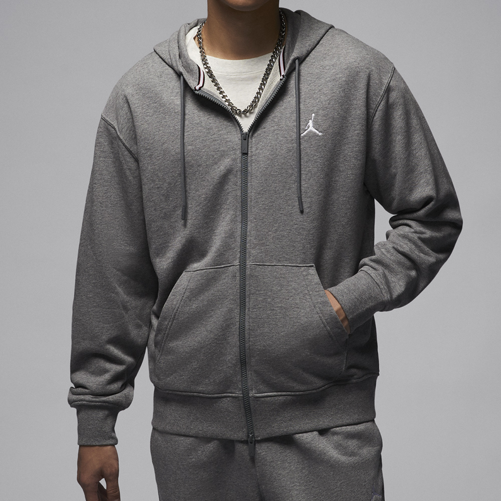 Nike J BRK FLC FZ LB 男款 灰色 運動 休閒 喬丹 毛圈布 長袖 連帽 外套 FV7292-091
