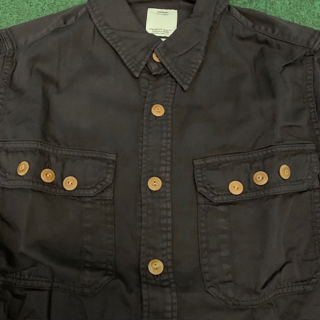 VISVIM BLACK ELK FLANNEL (SATIN) - NAVY SIZE 2 IN STOCK NOW (現貨發售中)