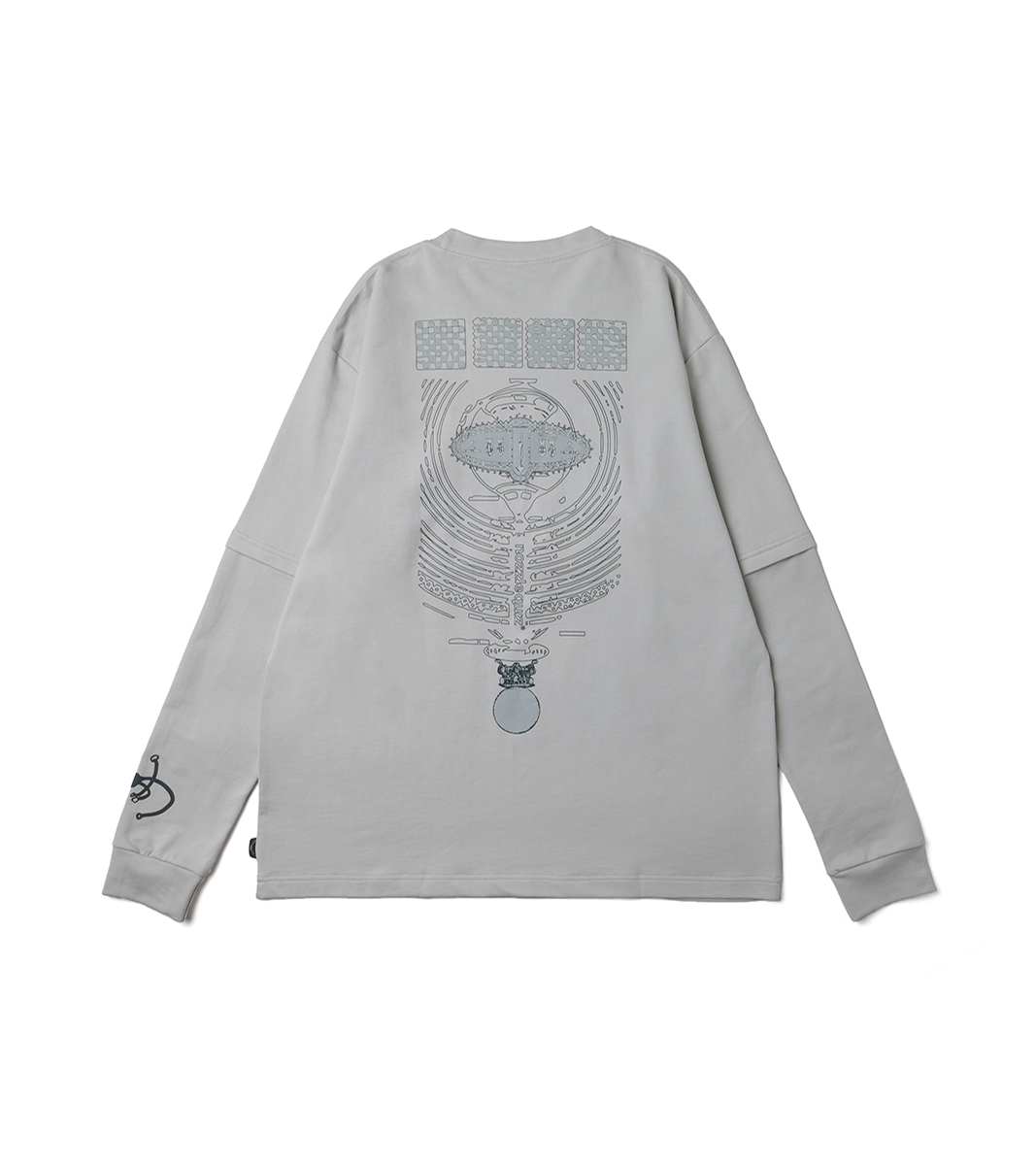 nozzle quiz® / Convert two-piece L/S Tee - 科技灰 Tech Grey