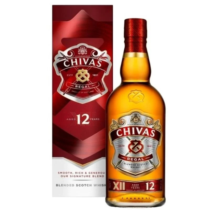 Chivas Regal 12 Years Blended Whisky 750mL (With Box)