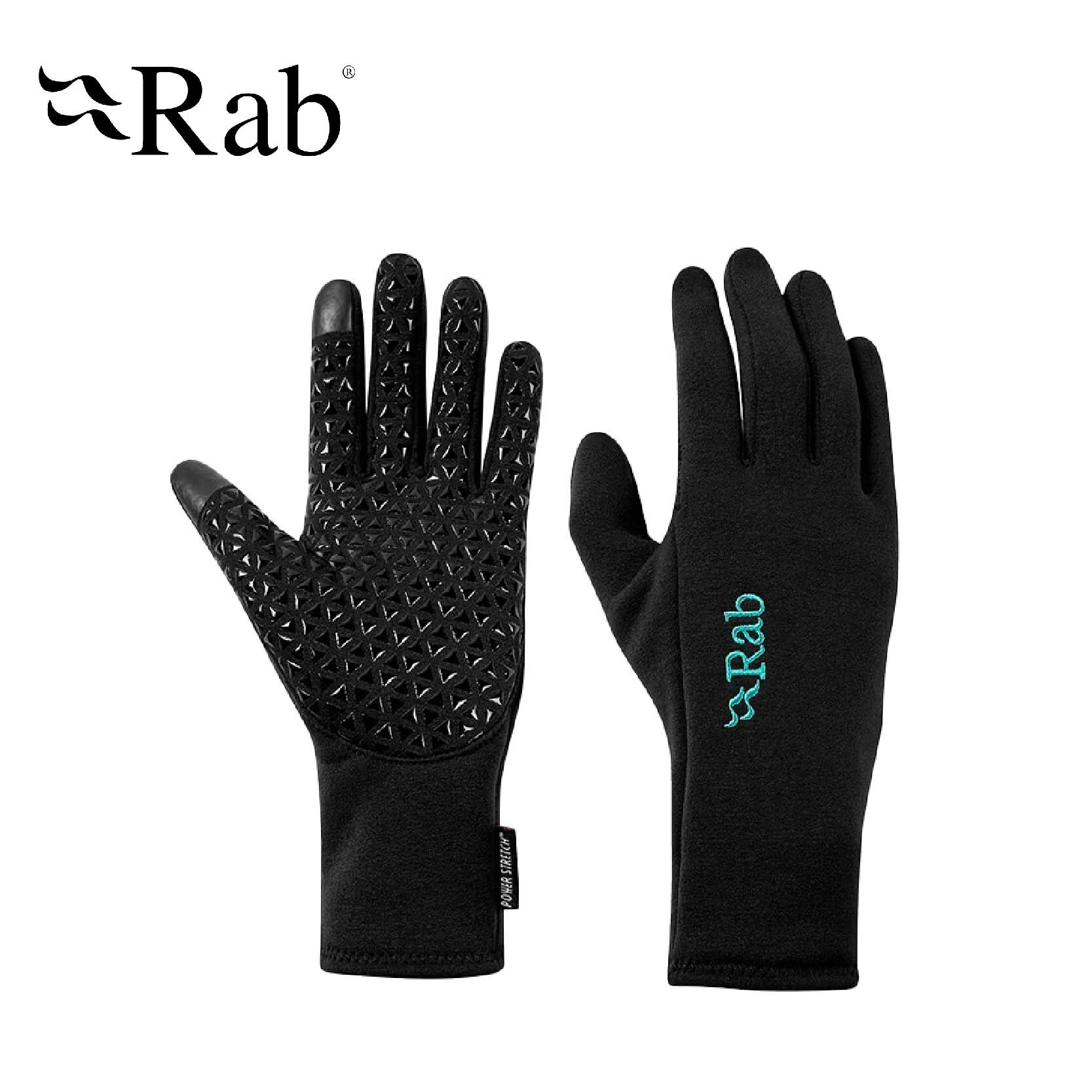 RAB 英國 Power Stretch Contact Grip Glove Wmns 保暖刷毛抓握力觸控手套 女款 黑色 43RAQAH54