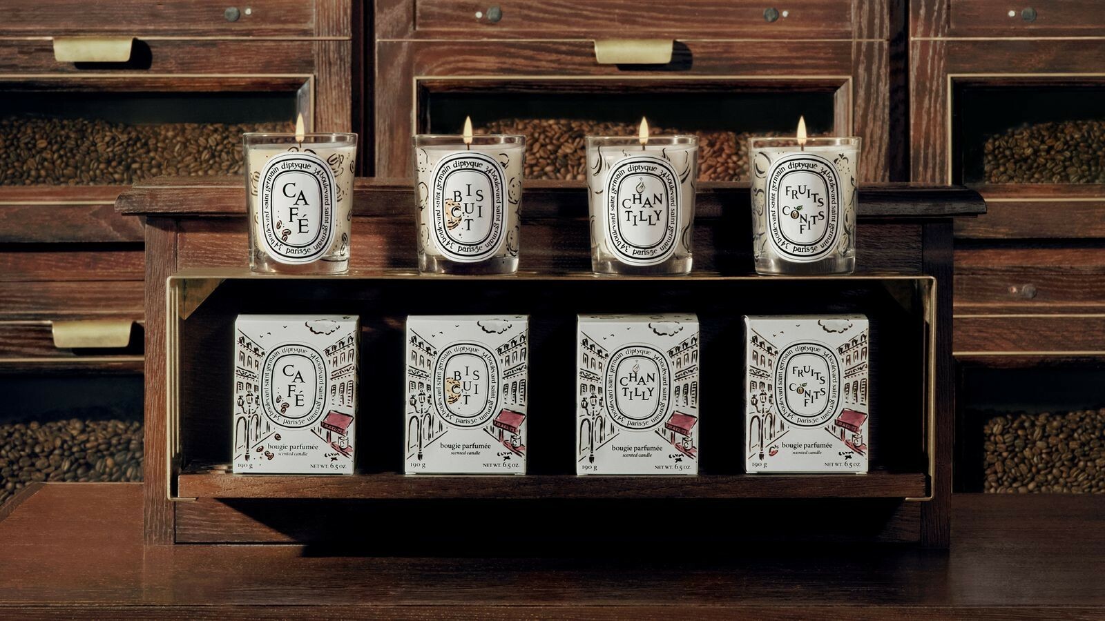 DIPTYQUE 限量巴黎咖啡館系列香氛蠟燭190G