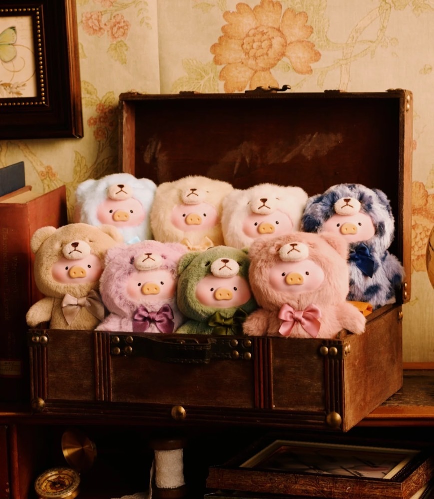 Lisa同款｜🐷LuLu豬 罐頭豬 復古 泰迪玩具店 搪膠絨毛掛件 盲盒 隱藏