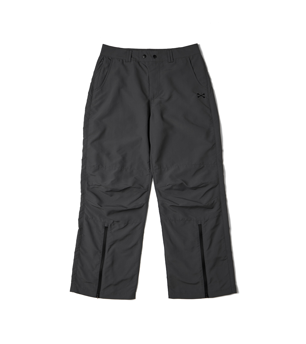nozzle quiz® / Zip bootcut pants - 鐵灰 Iron