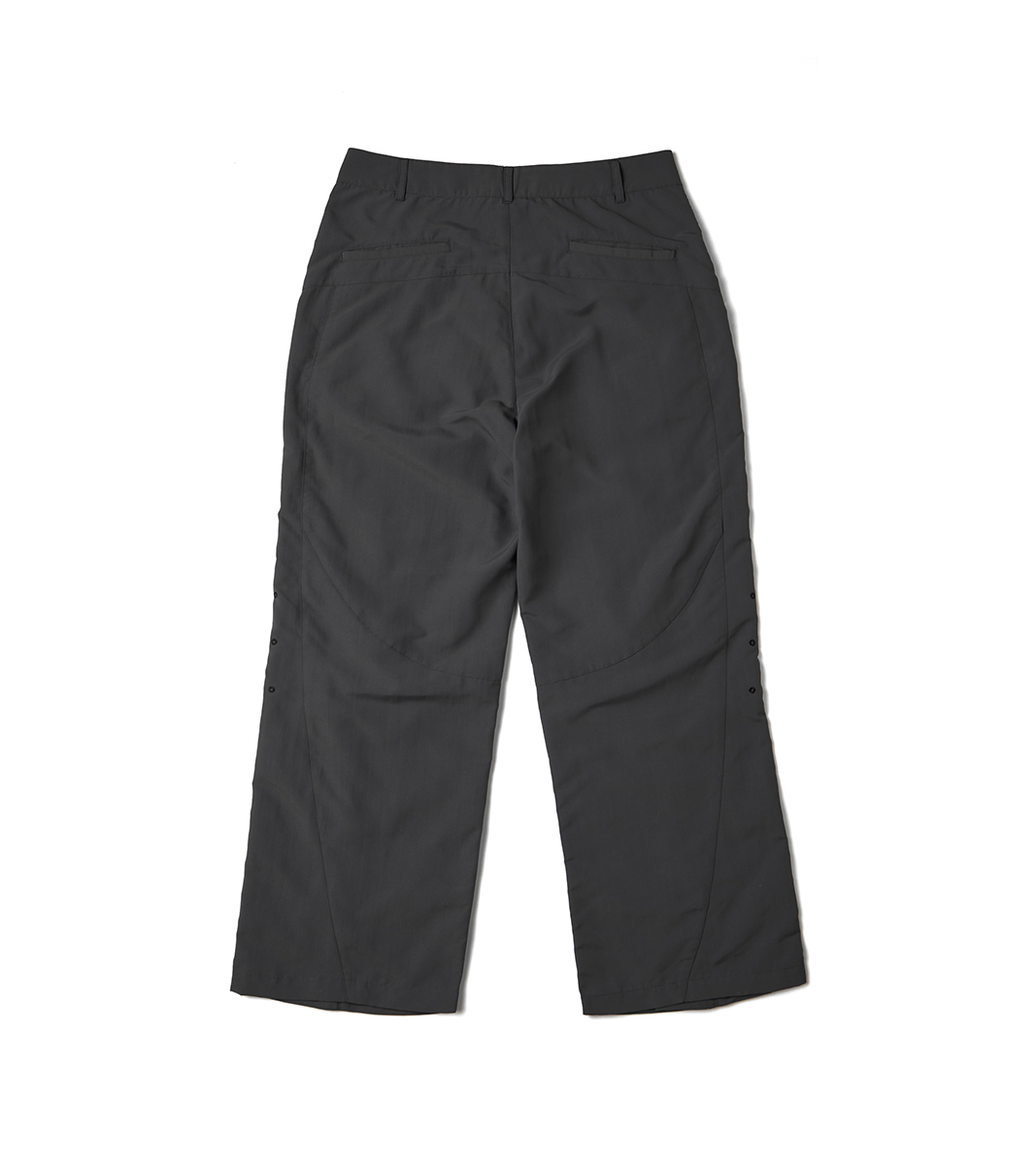 nozzle quiz® / Zip bootcut pants - 鐵灰 Iron