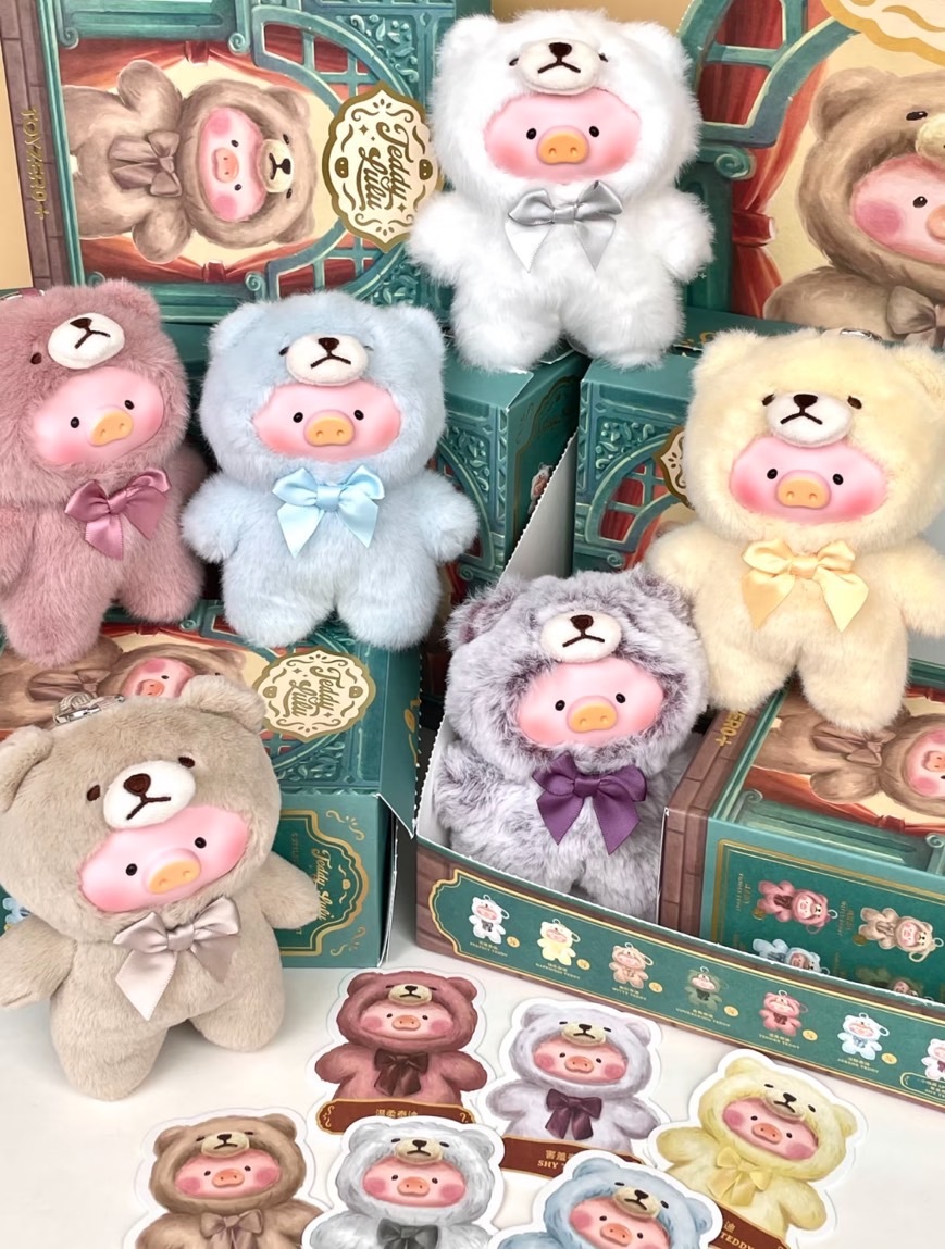Lisa同款｜🐷LuLu豬 罐頭豬 復古 泰迪玩具店 搪膠絨毛掛件 盲盒 隱藏