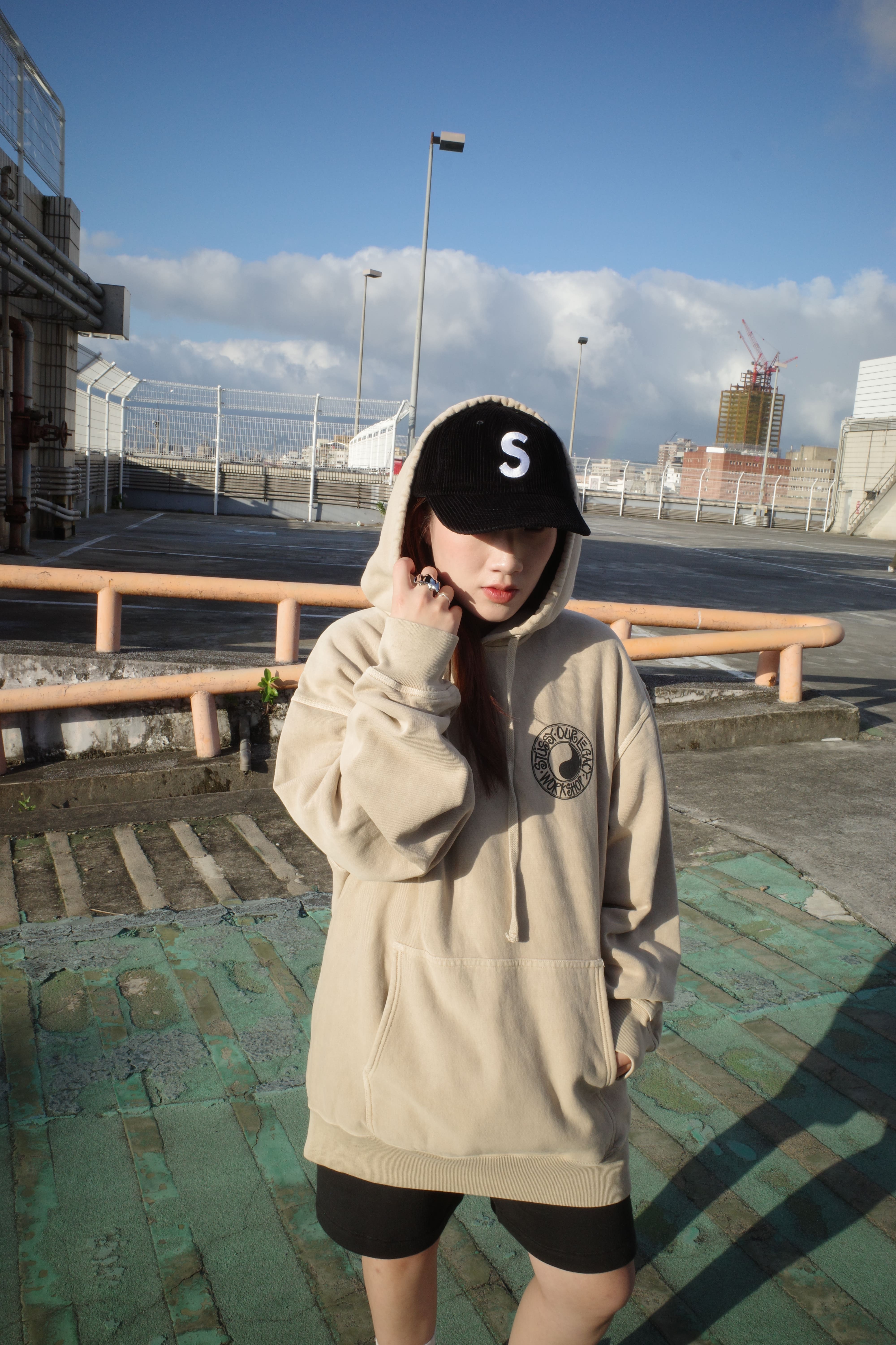 STUSSY OUR LEGACY 帽T 卡其/黑色