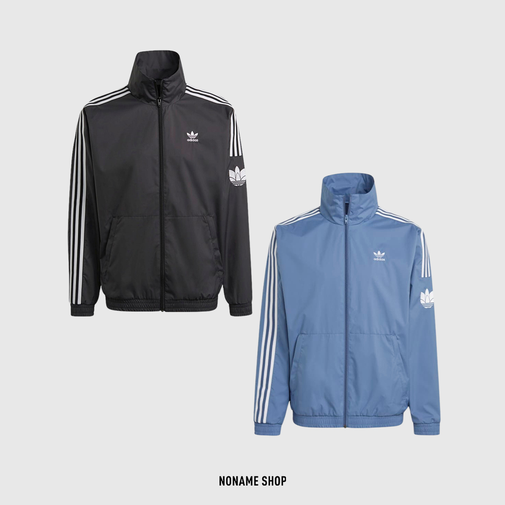 ADIDAS ORIGINALS 三葉草 復古 立領 三線 防風 防潑水 外套 兩色 (男款)