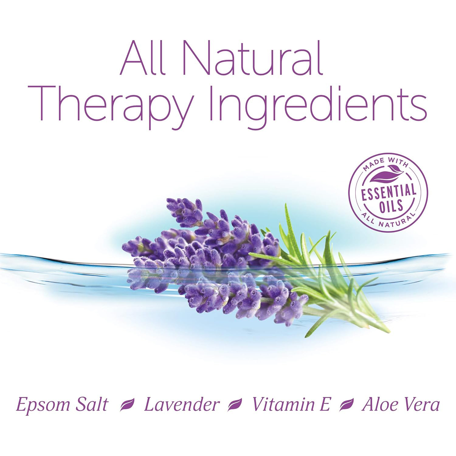 排毒聖品｜美國天然浴鹽/鎂鹽/瀉鹽【放鬆助眠: 蘆薈薰衣草】高性價比(2磅裝) 溫泉般高礦物體驗