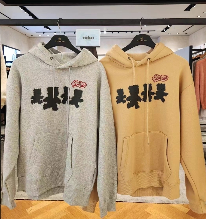 韓國代購 AMBLER 24年新款加絨連帽衛衣AHP1113