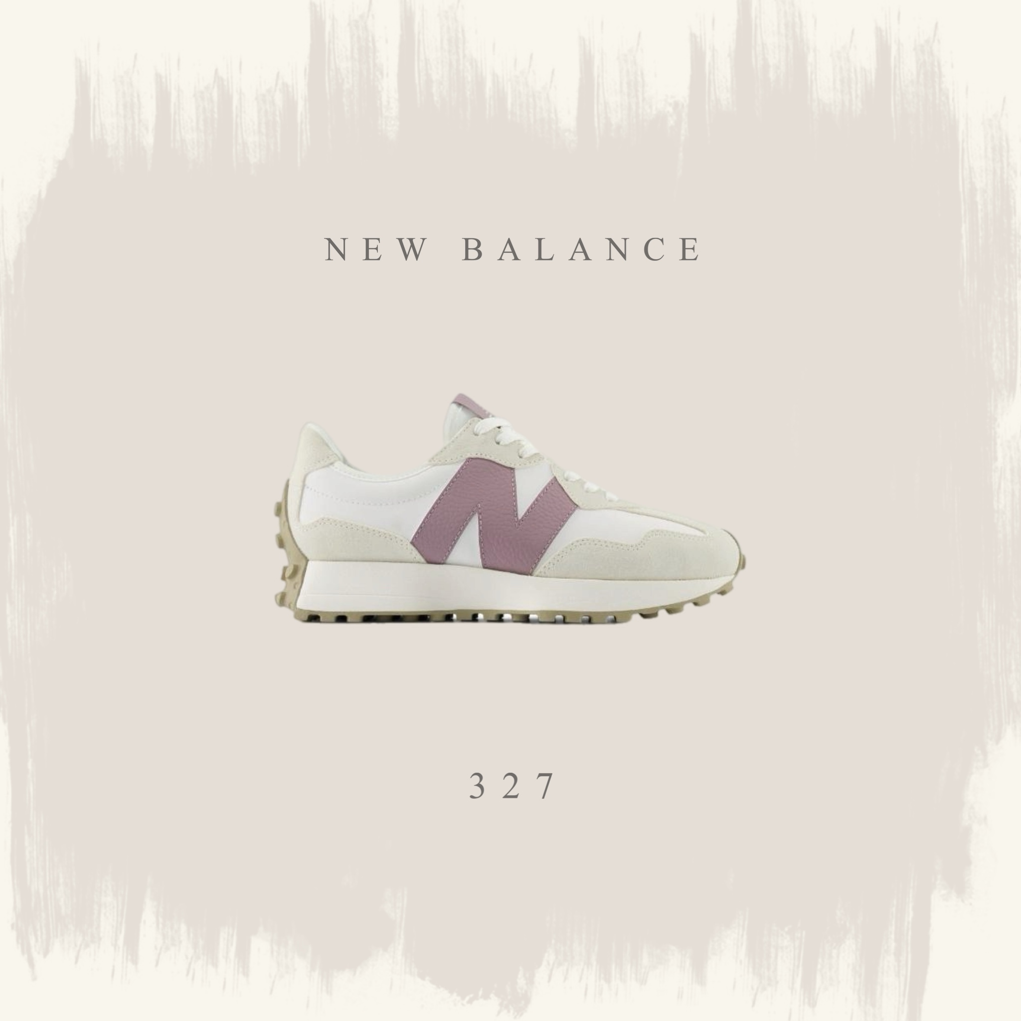NEW BALANCE 休閒鞋 運動 經典 復古 327 海鹽紫 麂皮 復古 WS327KH