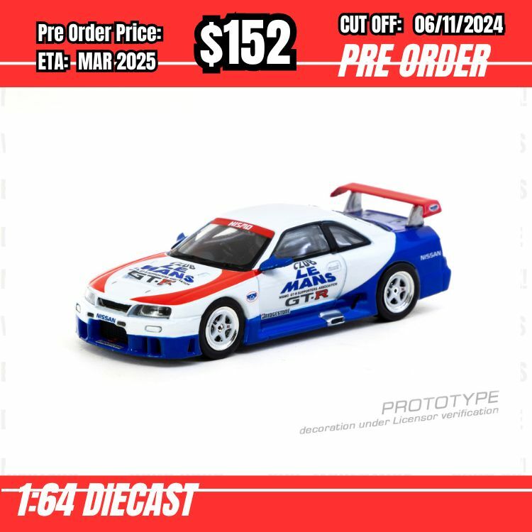 PO-$152 * Tarmac * 1:64 Nissan NISMO GT-R LM Test Car [OD24/10]