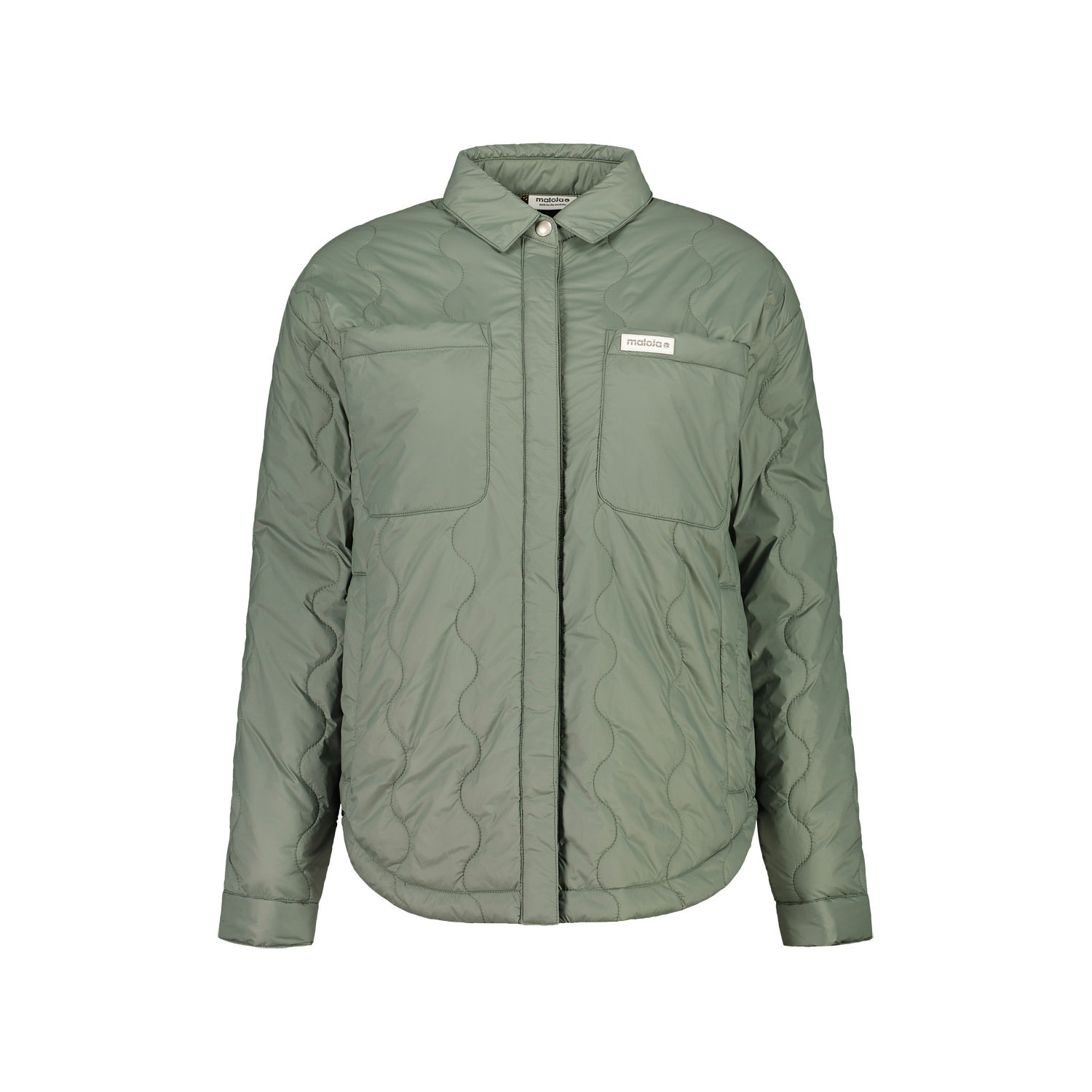 【MALOJA】女Primaloft防風保暖襯衫式外套 / 24MA38439 - [森林綠、卡其棕]