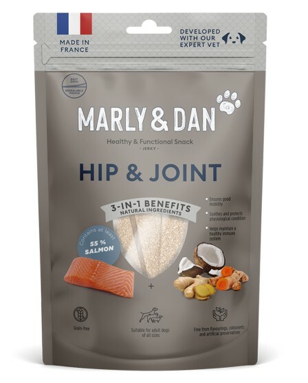 ($120/3件)法國Marly & Dan 低溫烘焙三文魚肉粒 狗小食(保護關節配方) 80g