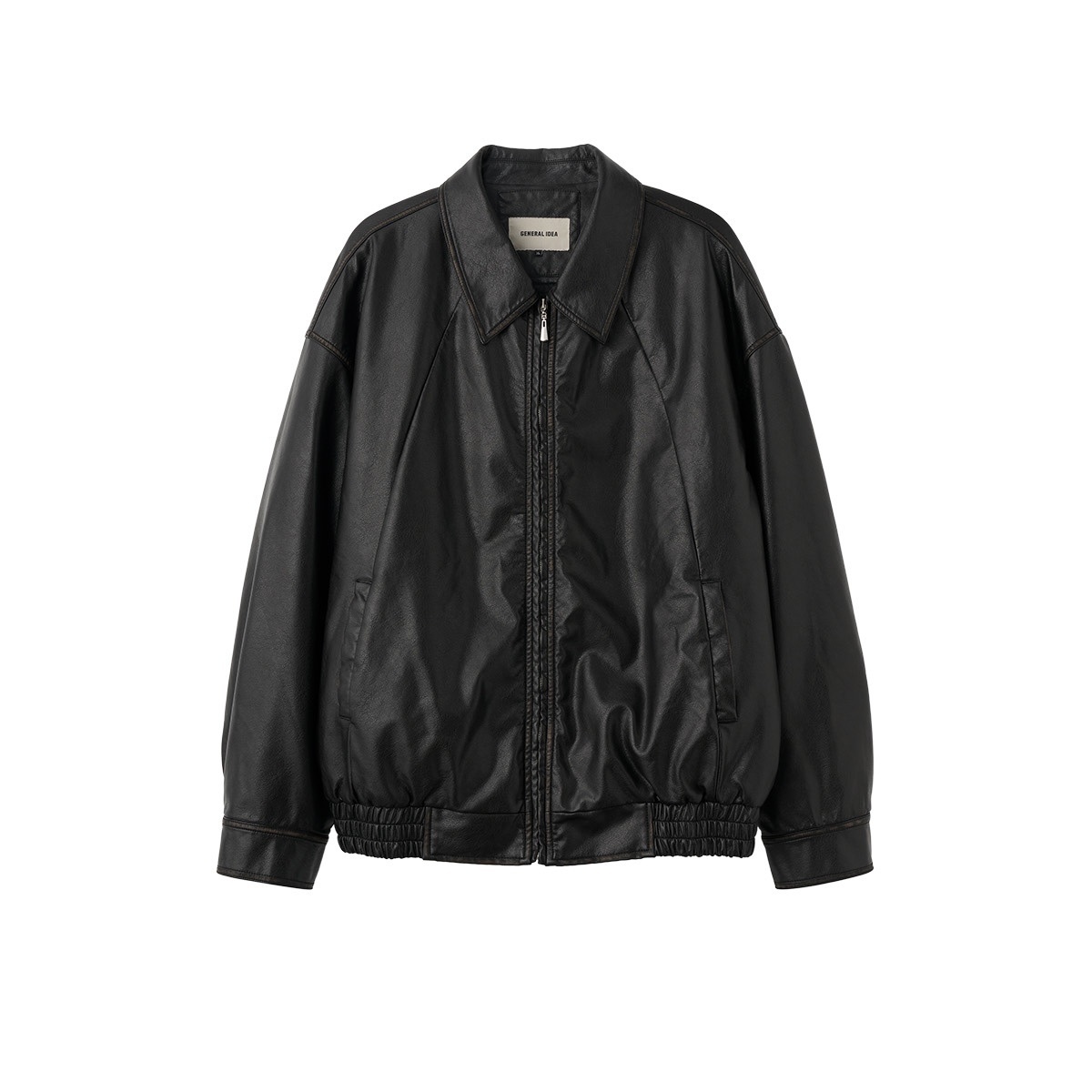 [GENERAL IDEA] MAN VINTAGE WASHING LEATHER JUMPER