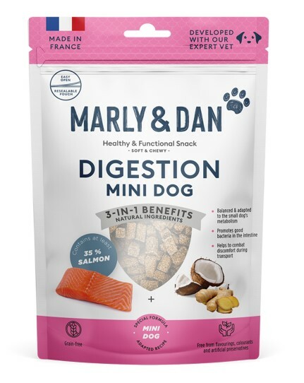 ($120/3件)法國Marly&Dan 小型犬小食 低溫烘焙三文魚小食 腸道增強 50g