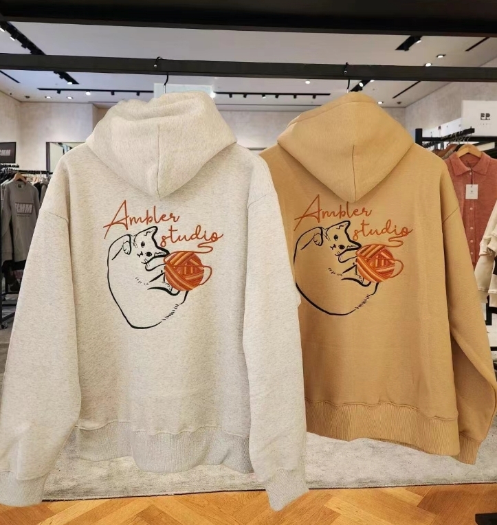 AMBLER 24年新款加絨連帽衛衣AHP1117