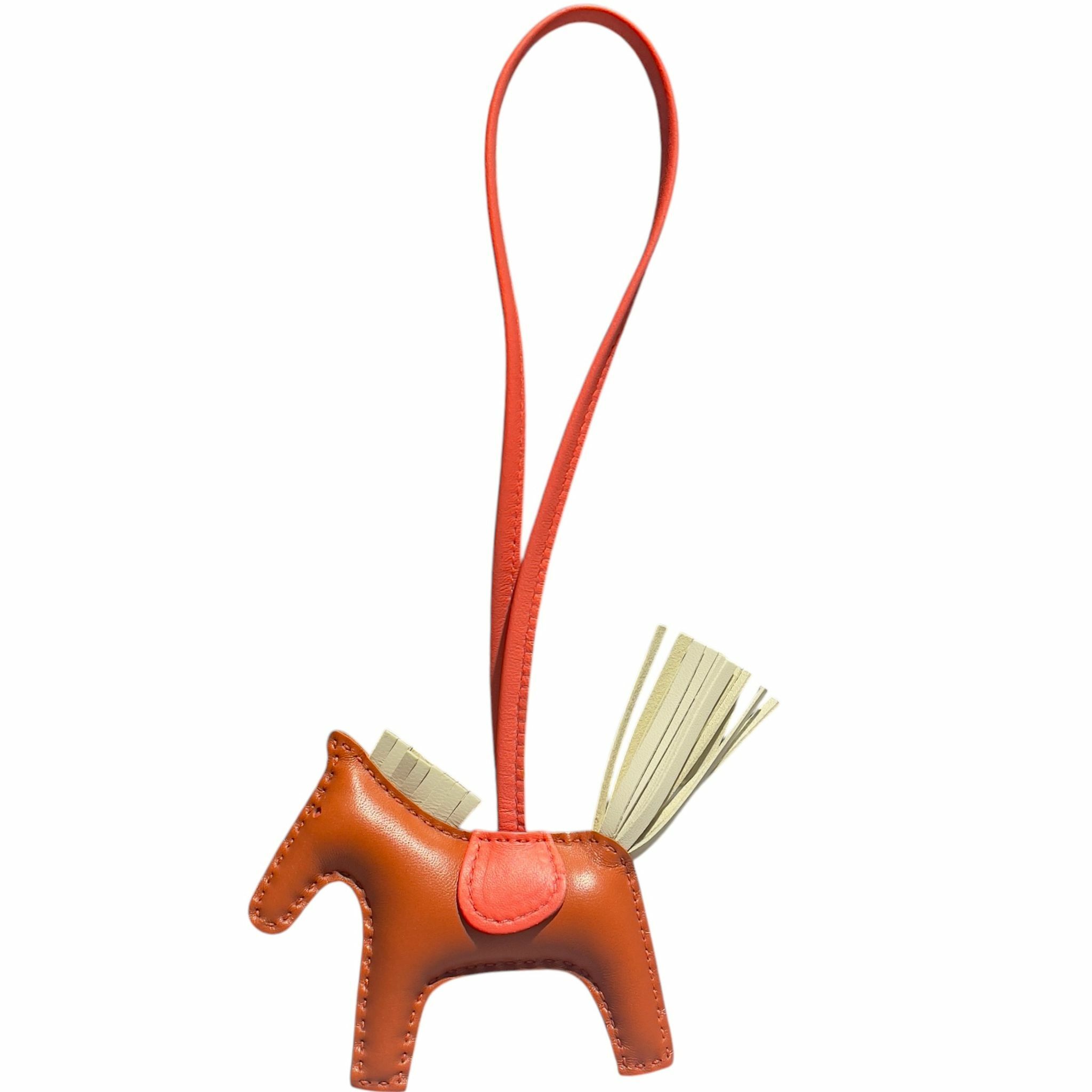 全新Hermes Rodeo PM Charm 馬仔 瑪瑙色/奶昔白/德克薩斯粉 小羊皮,#BRAND NEW #香榭站正品