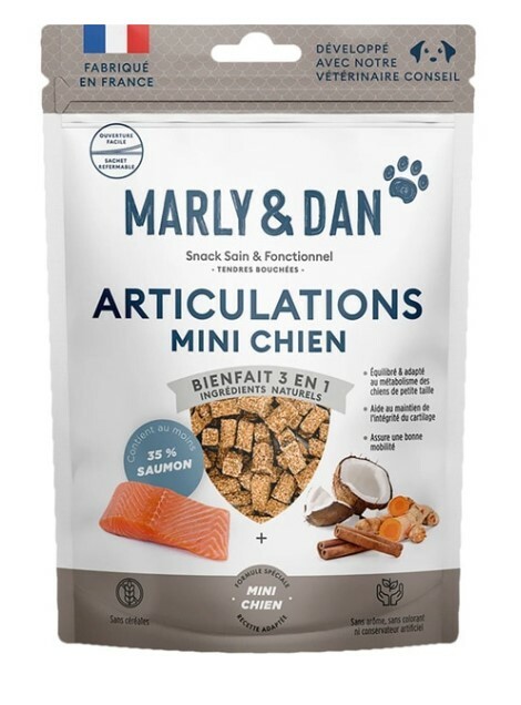 ($120/3件)法國Marly&Dan 小型犬小食 低溫烘焙三文魚小食 關節健康 50g